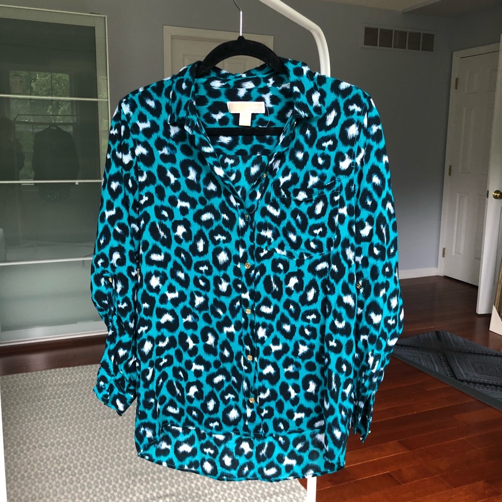 Michael Kors Leopard Blouse